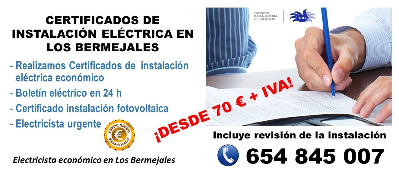 Certificado de instalación eléctrica Los Bermejales