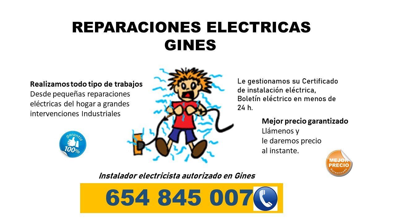 precio arreglo avería en Gines instalación punto de recarga vehículo eléctrico en Gines