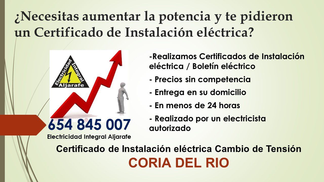 precio Boletín eléctrico Coria del Río Boletín eléctrico Coria del Río