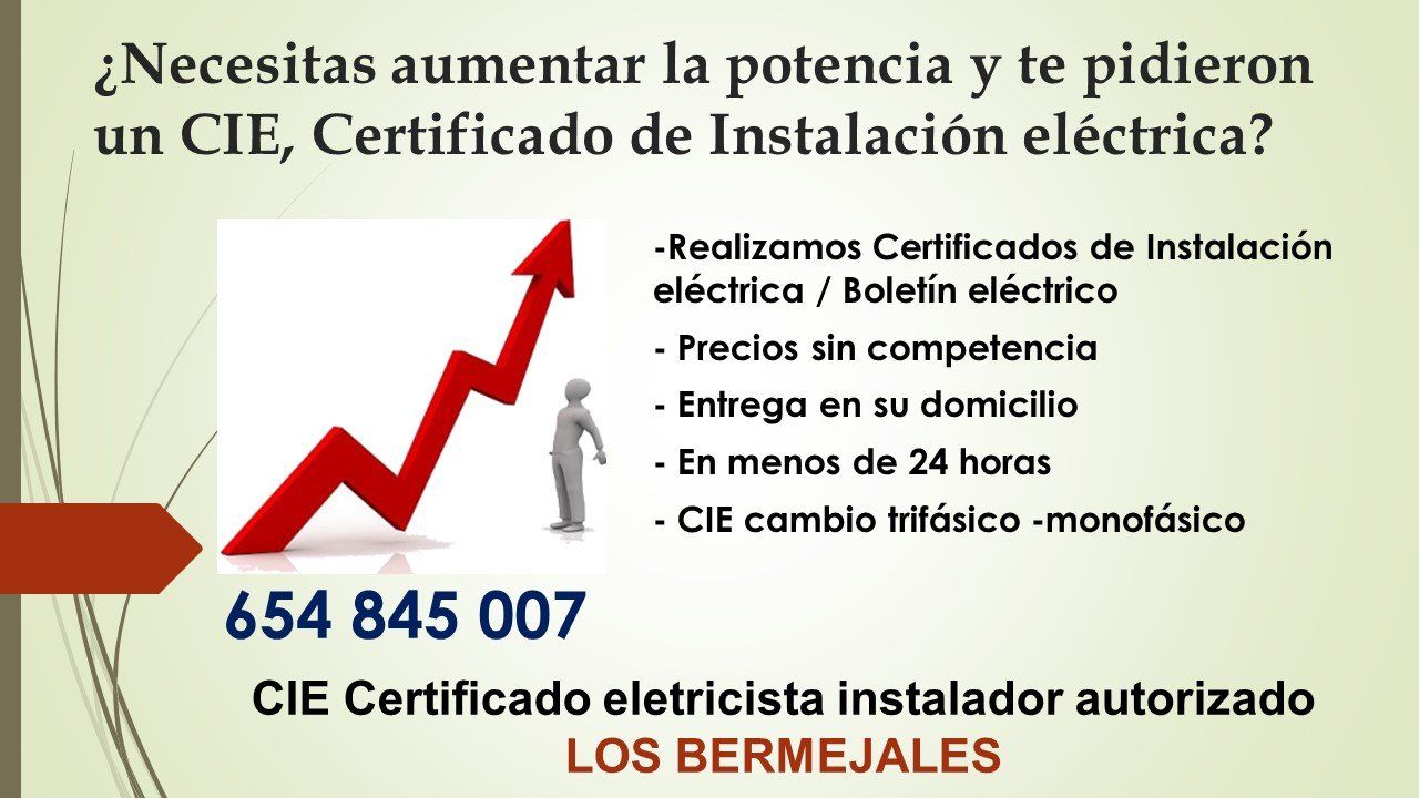Certificado de instalación eléctrica Los Bermejales