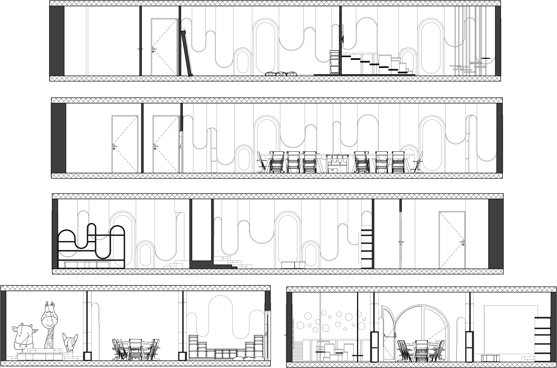 Elévation de la garderie