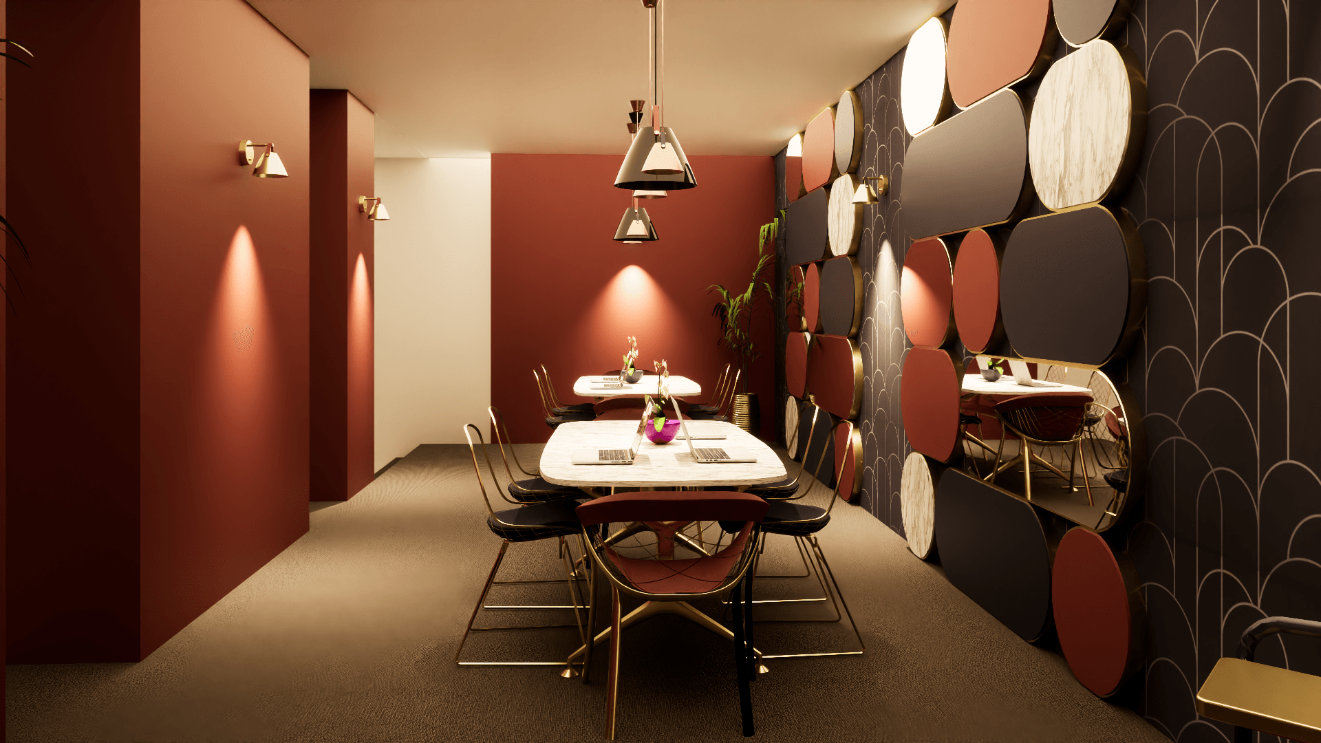 Salle de réunion hôtel style art déco