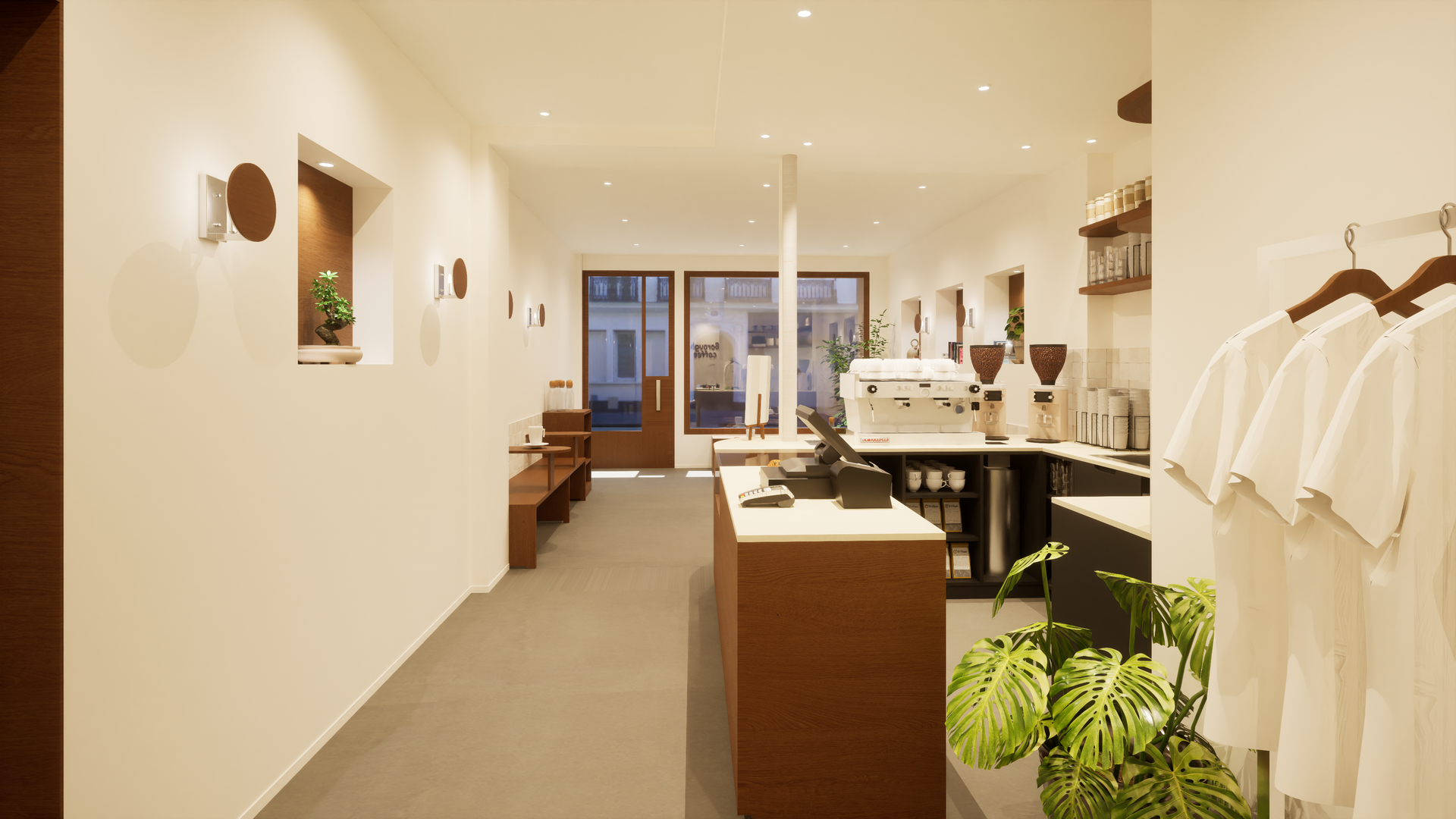 Coffee shop style japandi