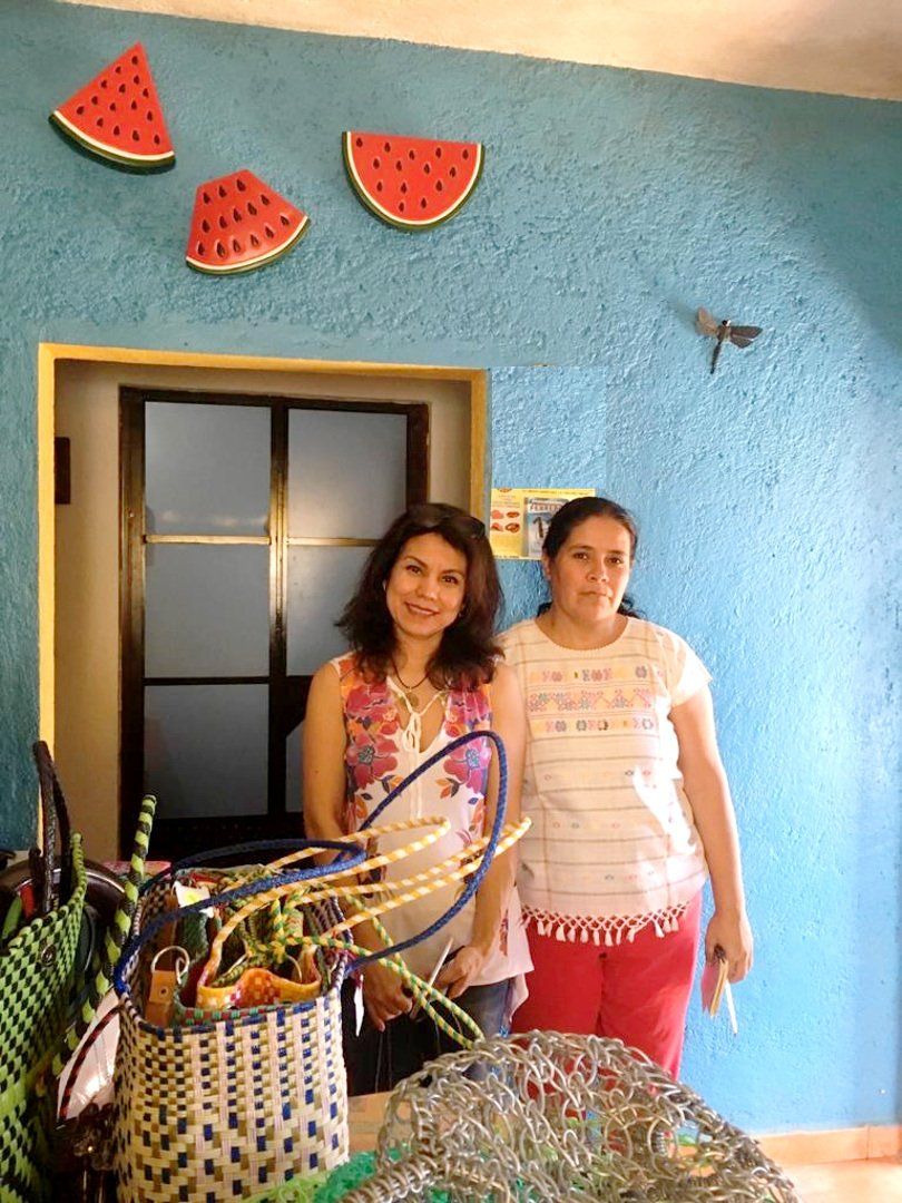 Taschen Handgemachte Taschen aus Recycling Plsatik