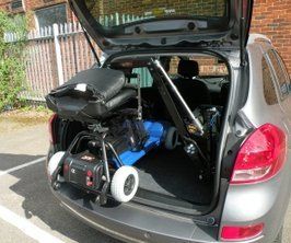 Adaptmobility scooter hoist , scooter hoist, powerchair hoist