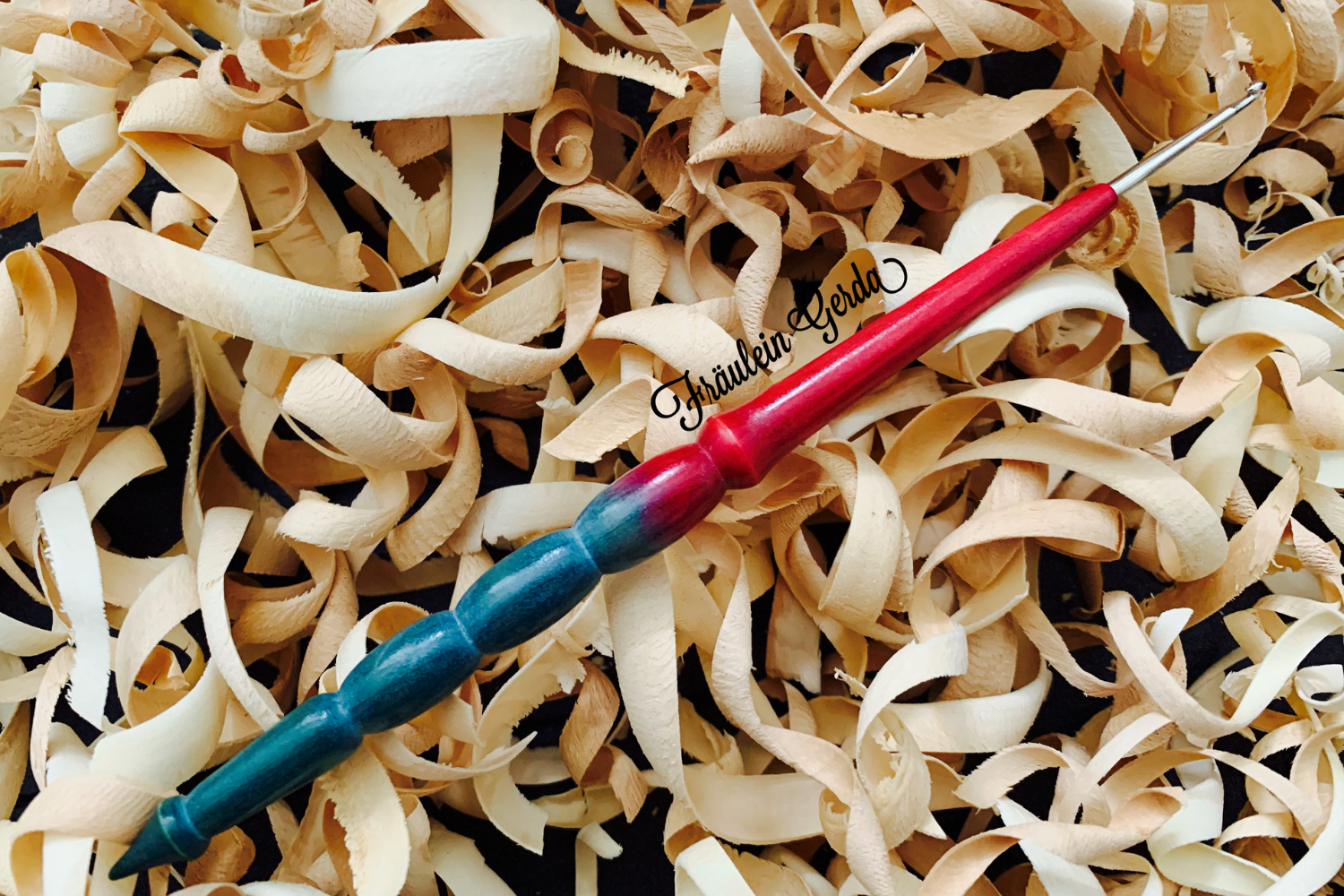 Haekelnadel Spirit in der Farbe Tuerkis und Pinik