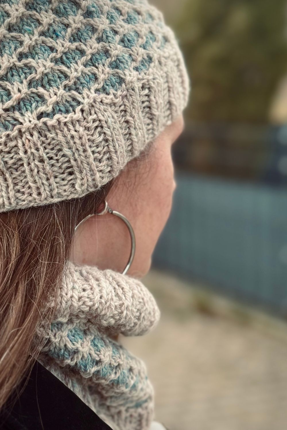 Muetze und Loop Duenenwind