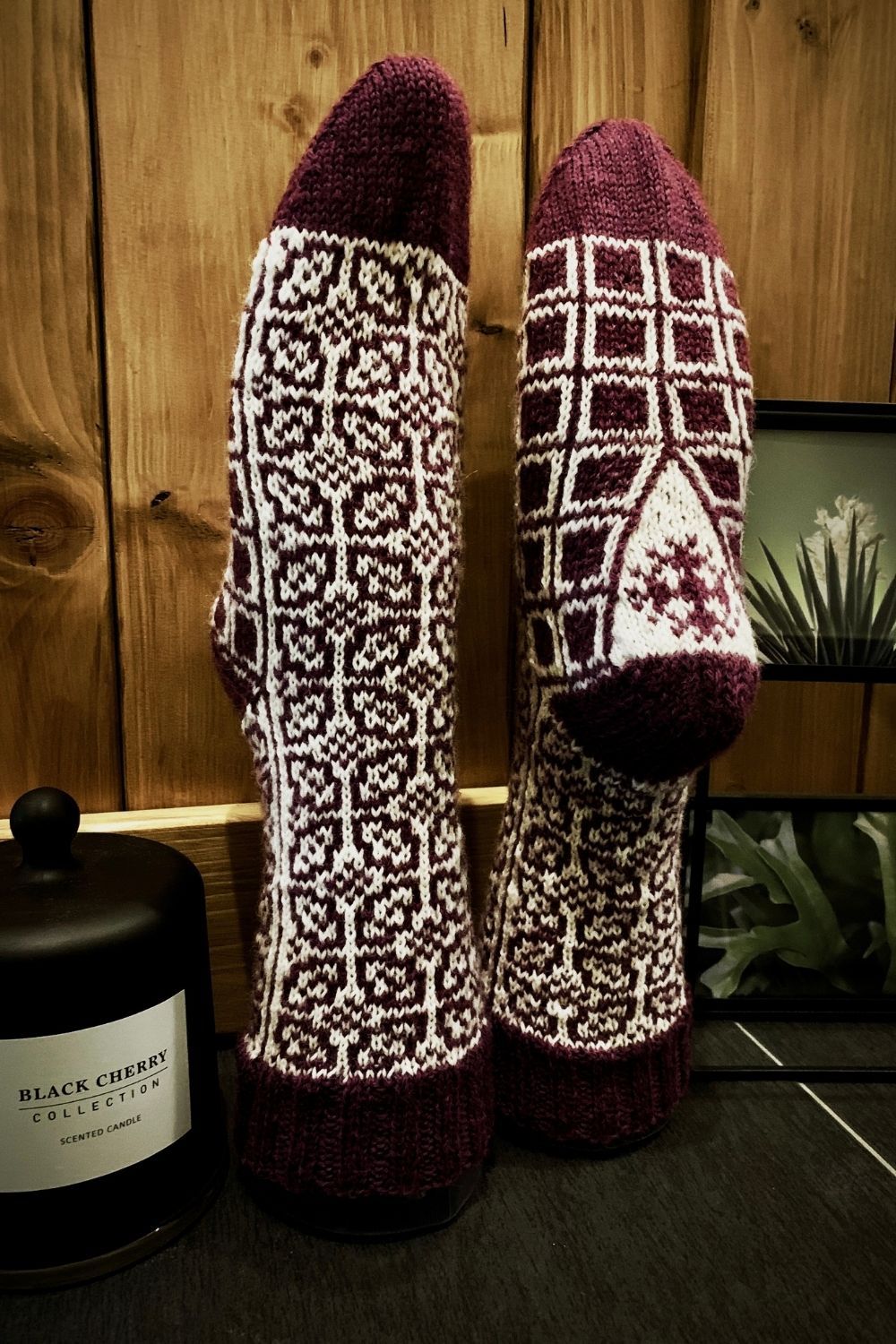 gestrickte Socken Hanami