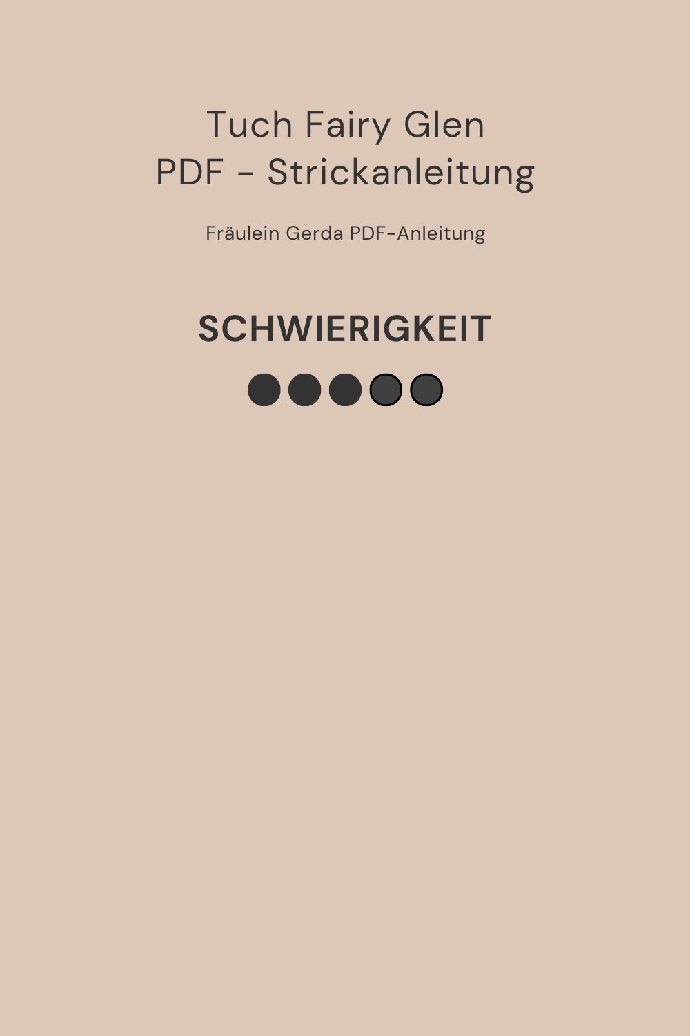 Infos Tuch Fairy Glen PDF-Strickanleitung