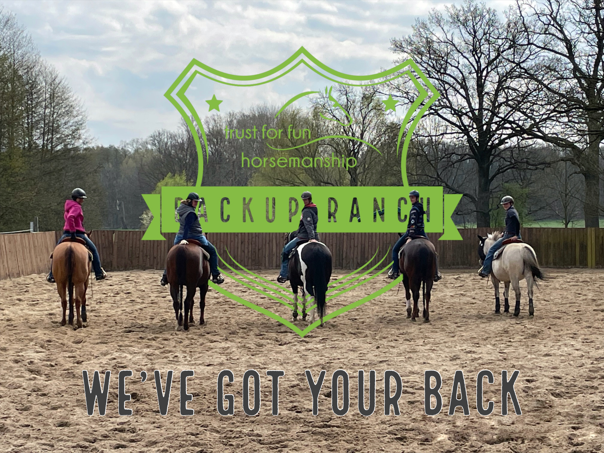 Das Trust for Fun Horsemanship Team der Backup Ranch trainiert nach der Clinton Anderson Methode Downunder Horsemanship in Deutschland.