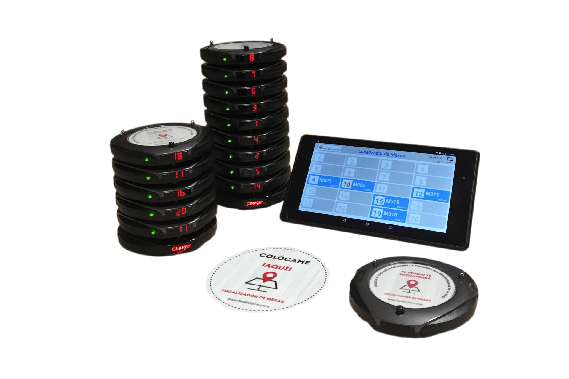 TABLE LOCATOR FAST BOTTON