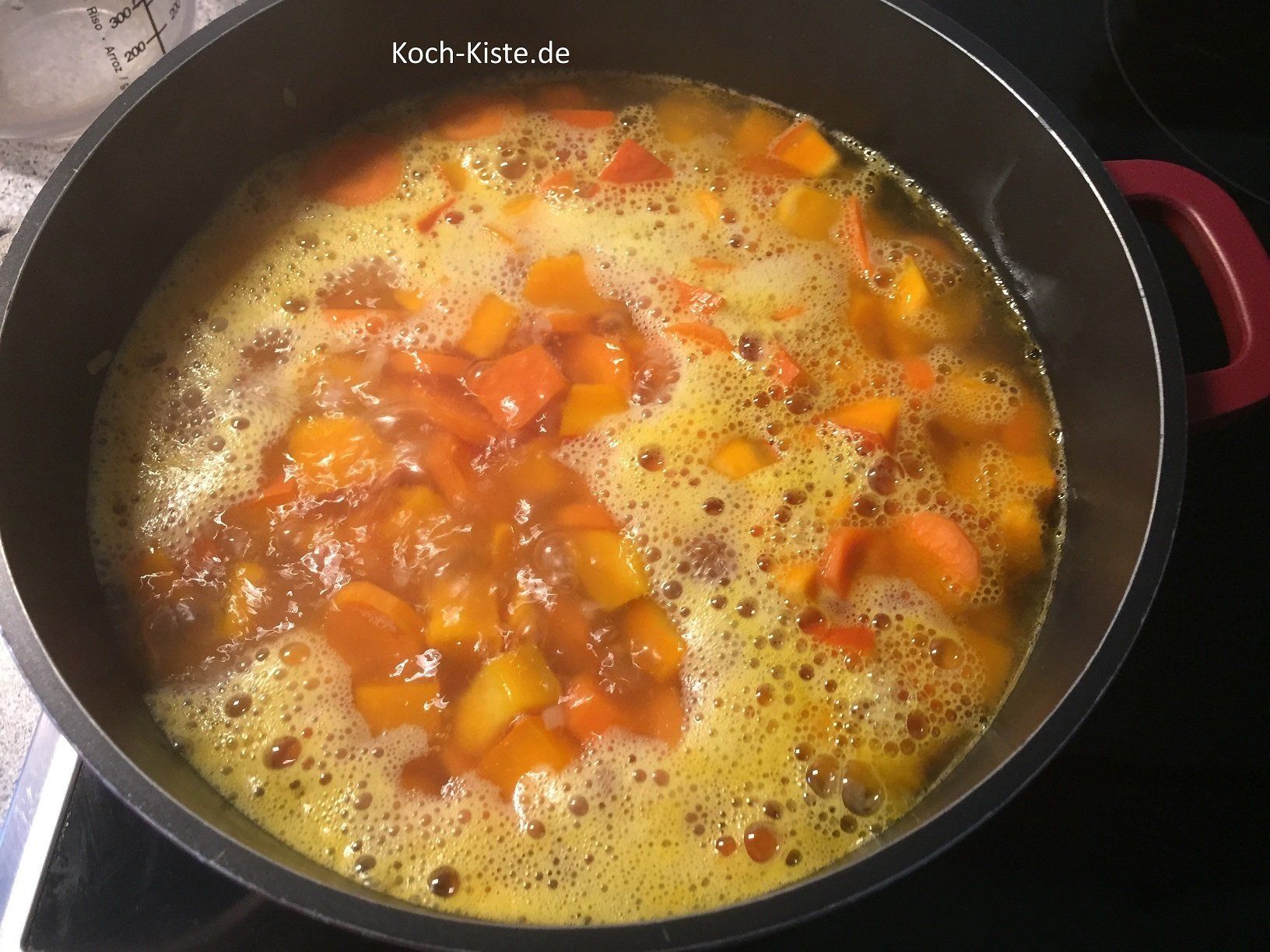 die Zutaten ca 20 Minuten köcheln lassen