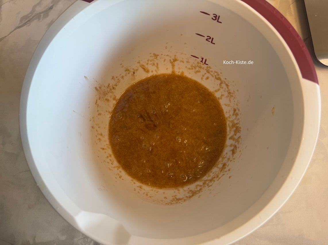 als nächstes vrerrühre alles mit dem Handrührgerät