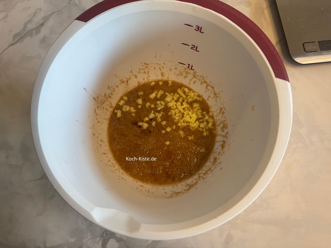 jetzt kommt der Ingwer dazu