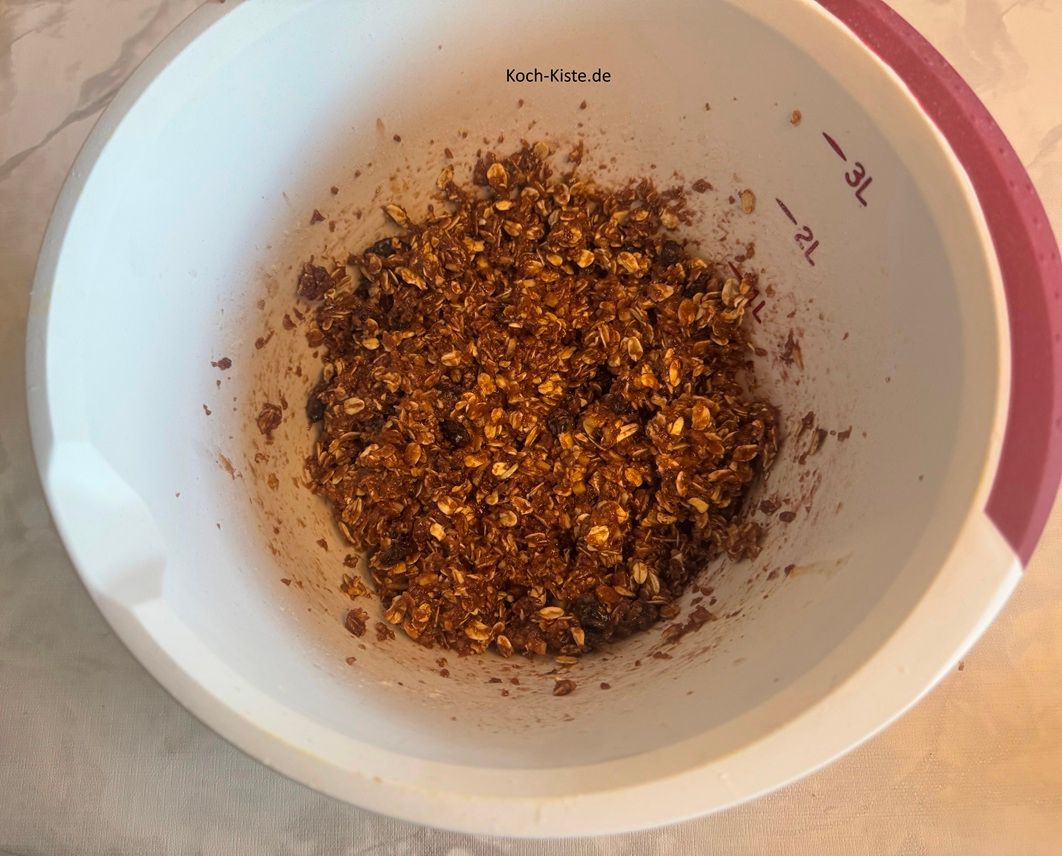 dann verrühre alles mit dem Handrührgerät