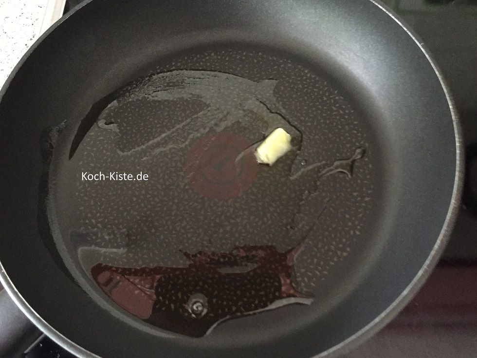 lasse die Butter schmelzen