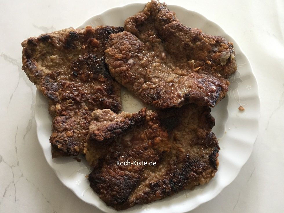 fertig gebratene Rinderleber
