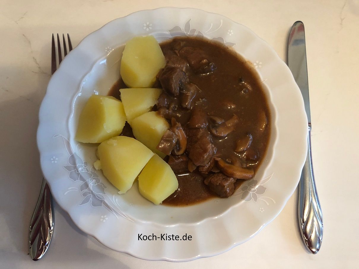 Rinder-Champi Gulasch
