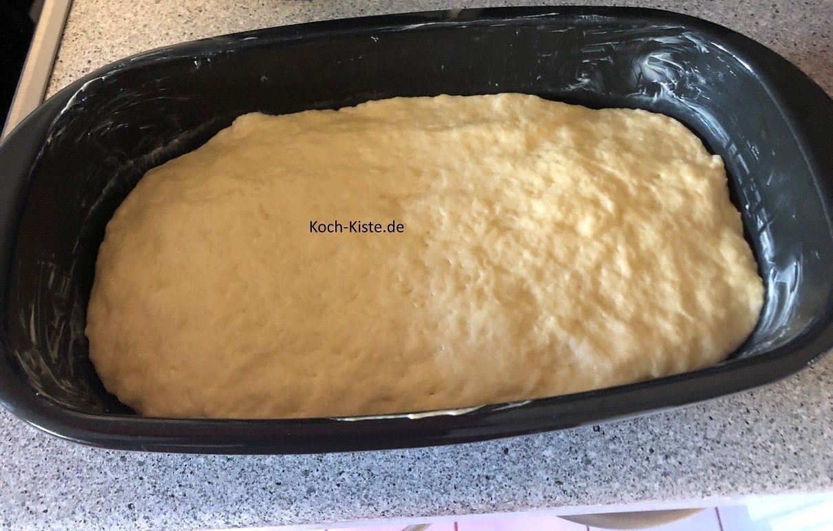 Teig in die Form geben
