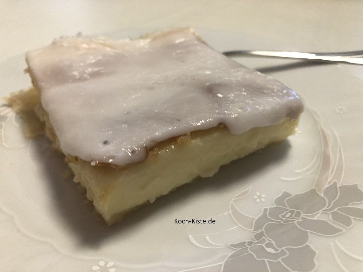 fertige Puddingplatte