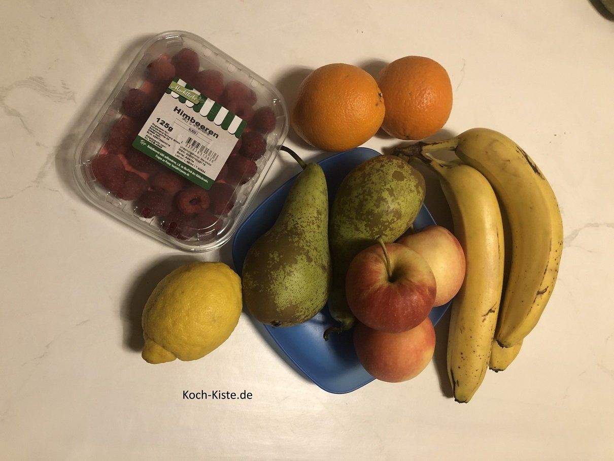 Obst bereit legen