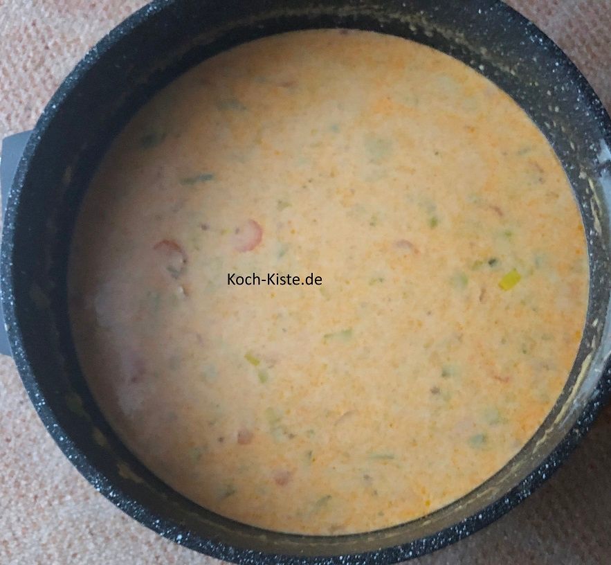 Porree-Käse-Hack-Suppe
