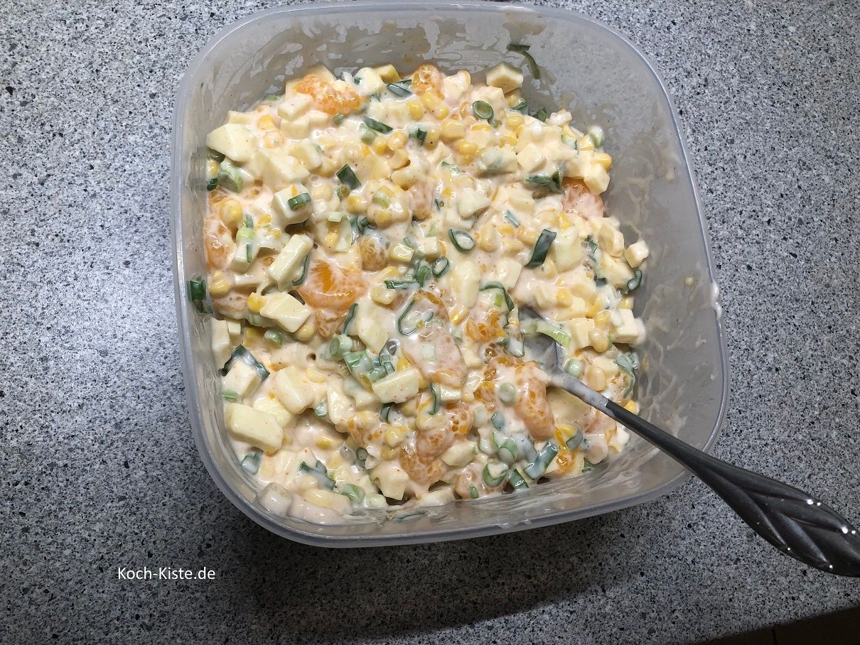 Käse-Obst Salat