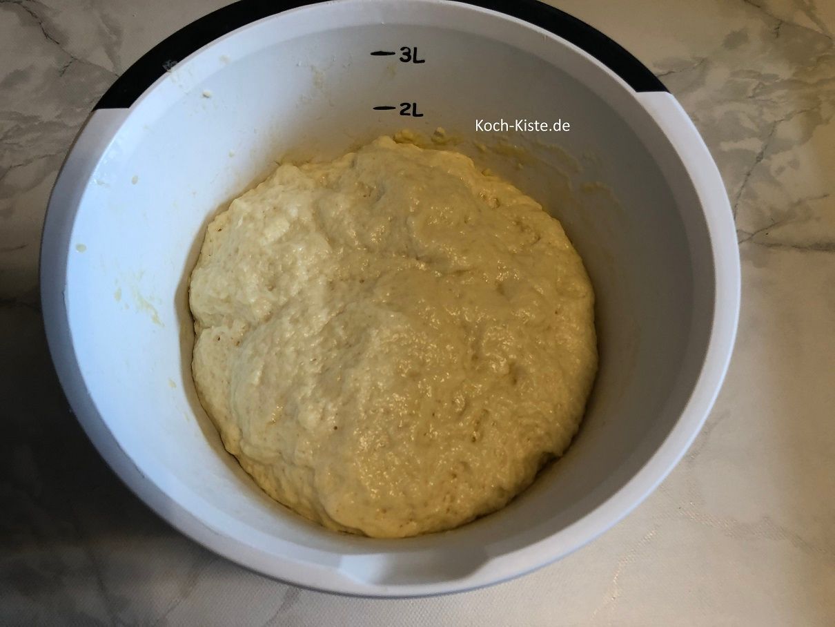 auf gegangener Hefeteig