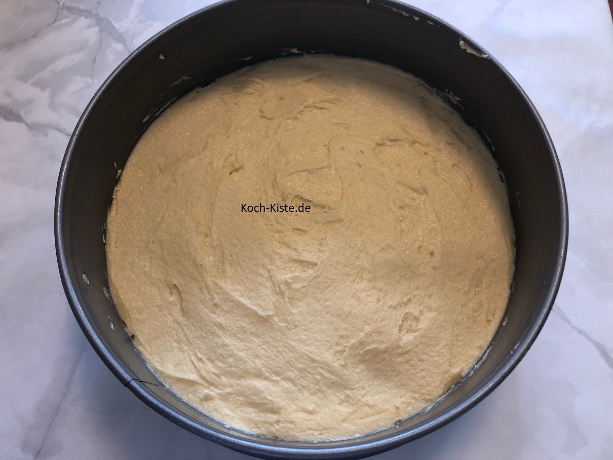 fülle den Teig in die Springform