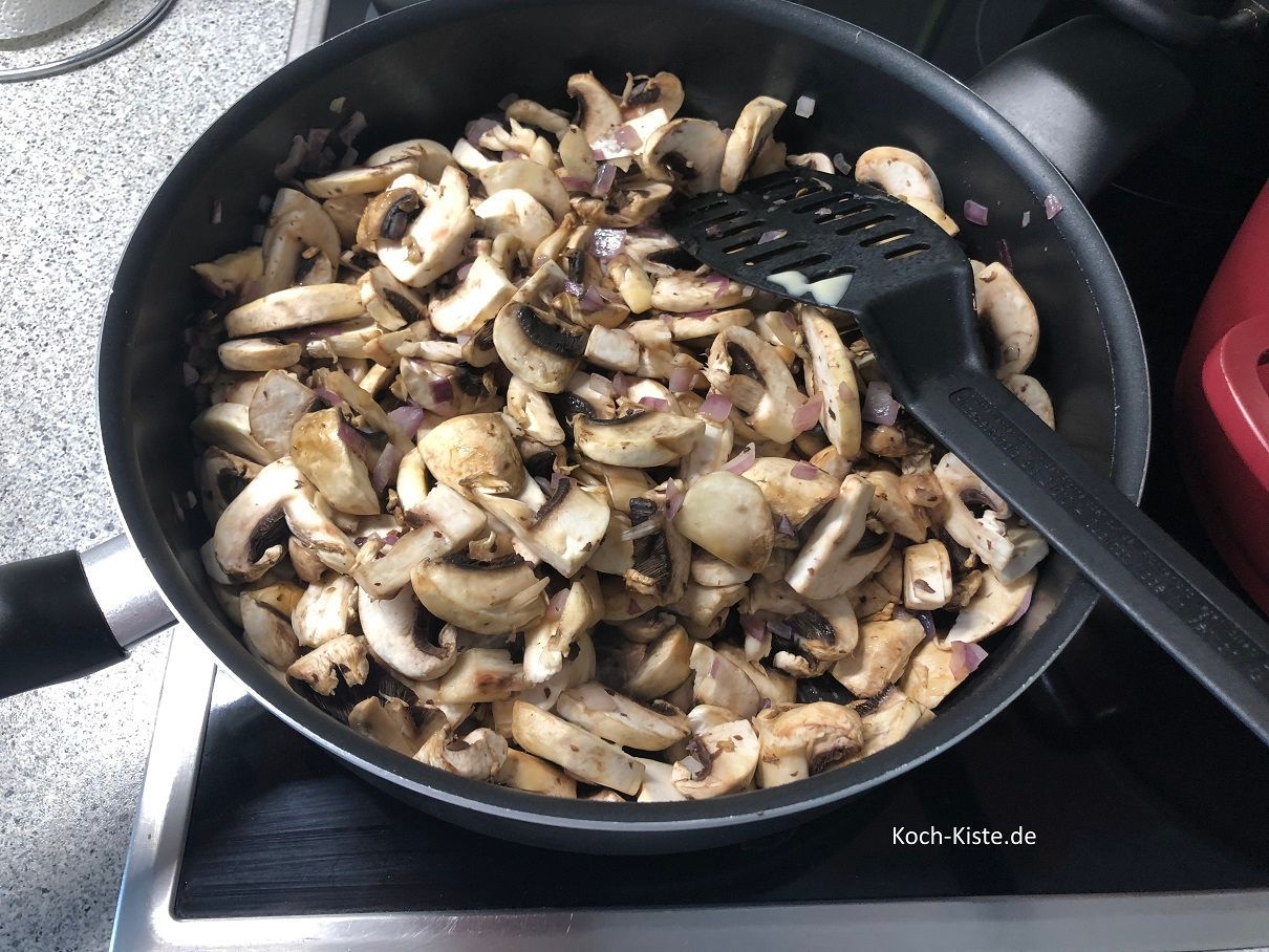 Champi zusammen fallen lassen