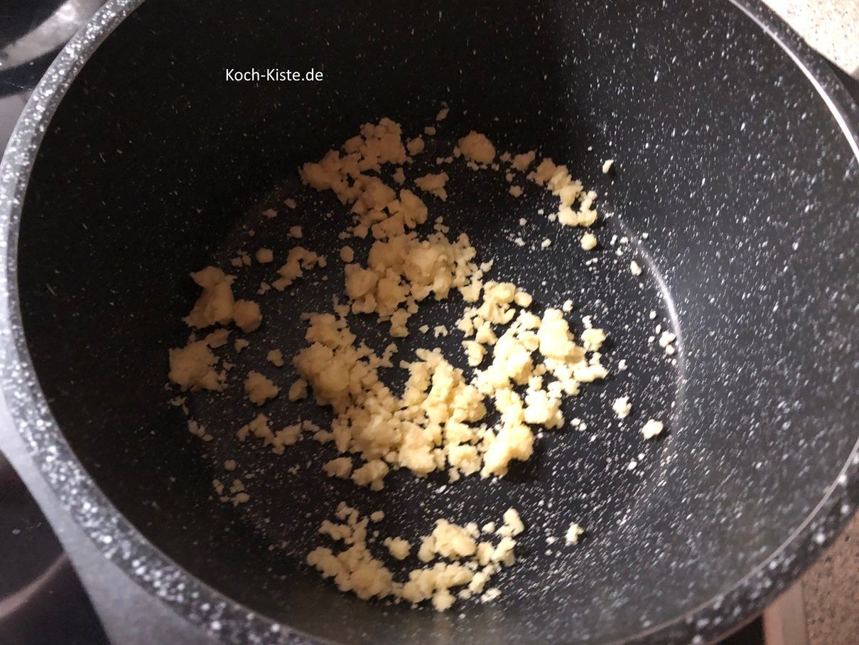 bis so Krümel entstehen