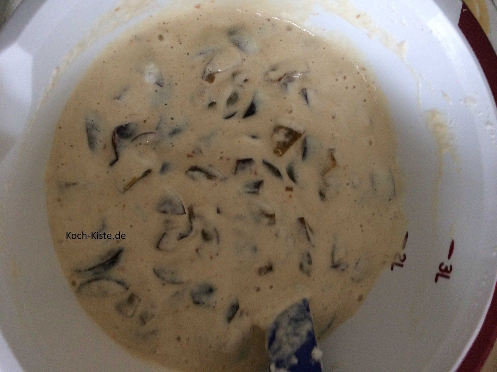 Eischnee unter den Teig heben