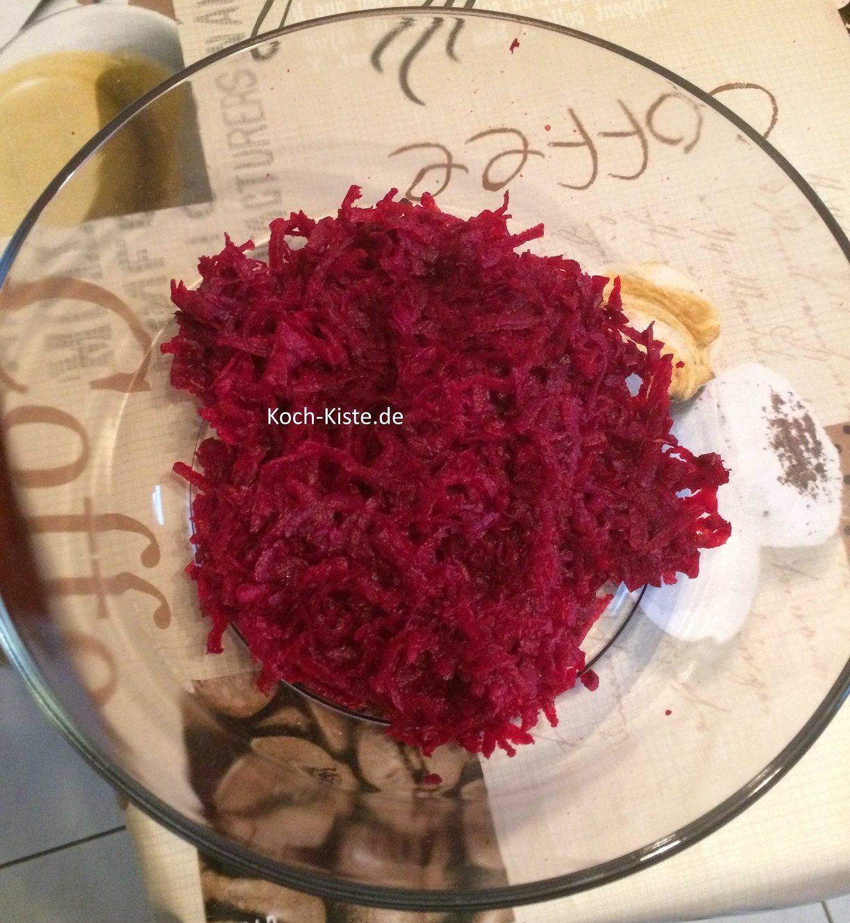 geraspelte rote Beete