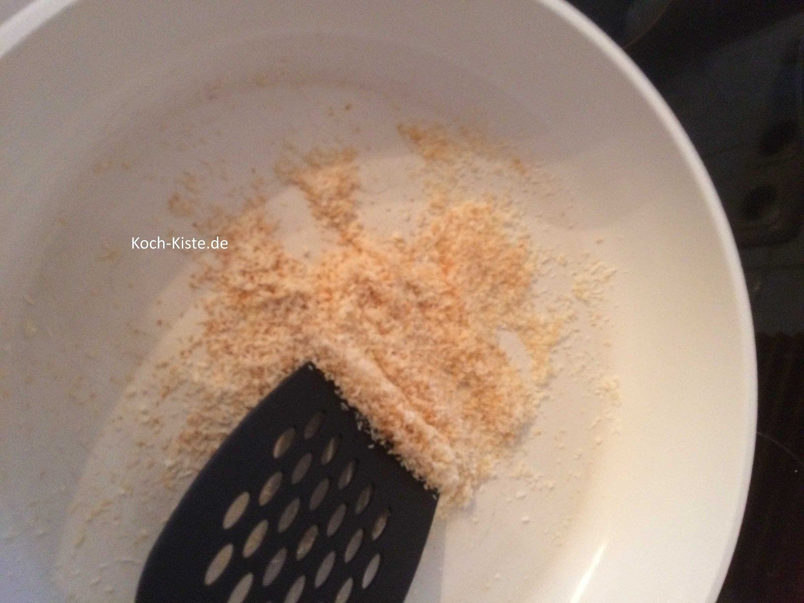 Kokosflocken rösten