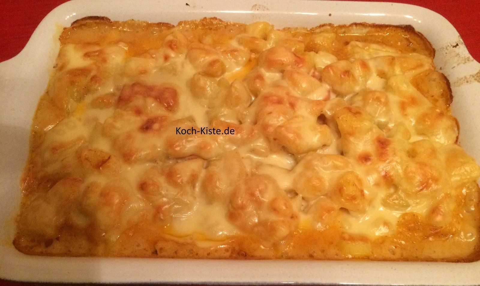 fertig gebackener Auflauf