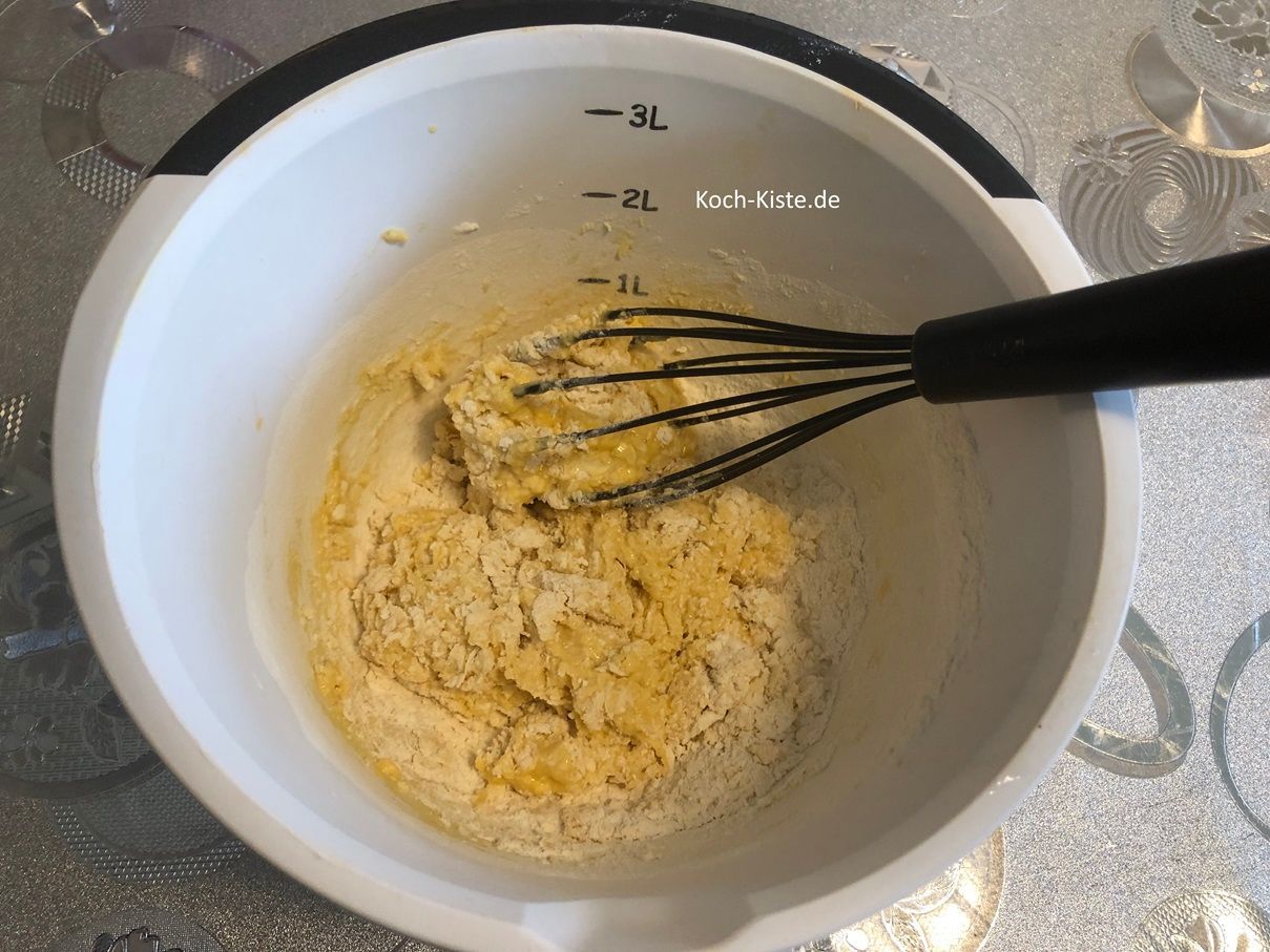 verrühre die Zutaten ein wenig