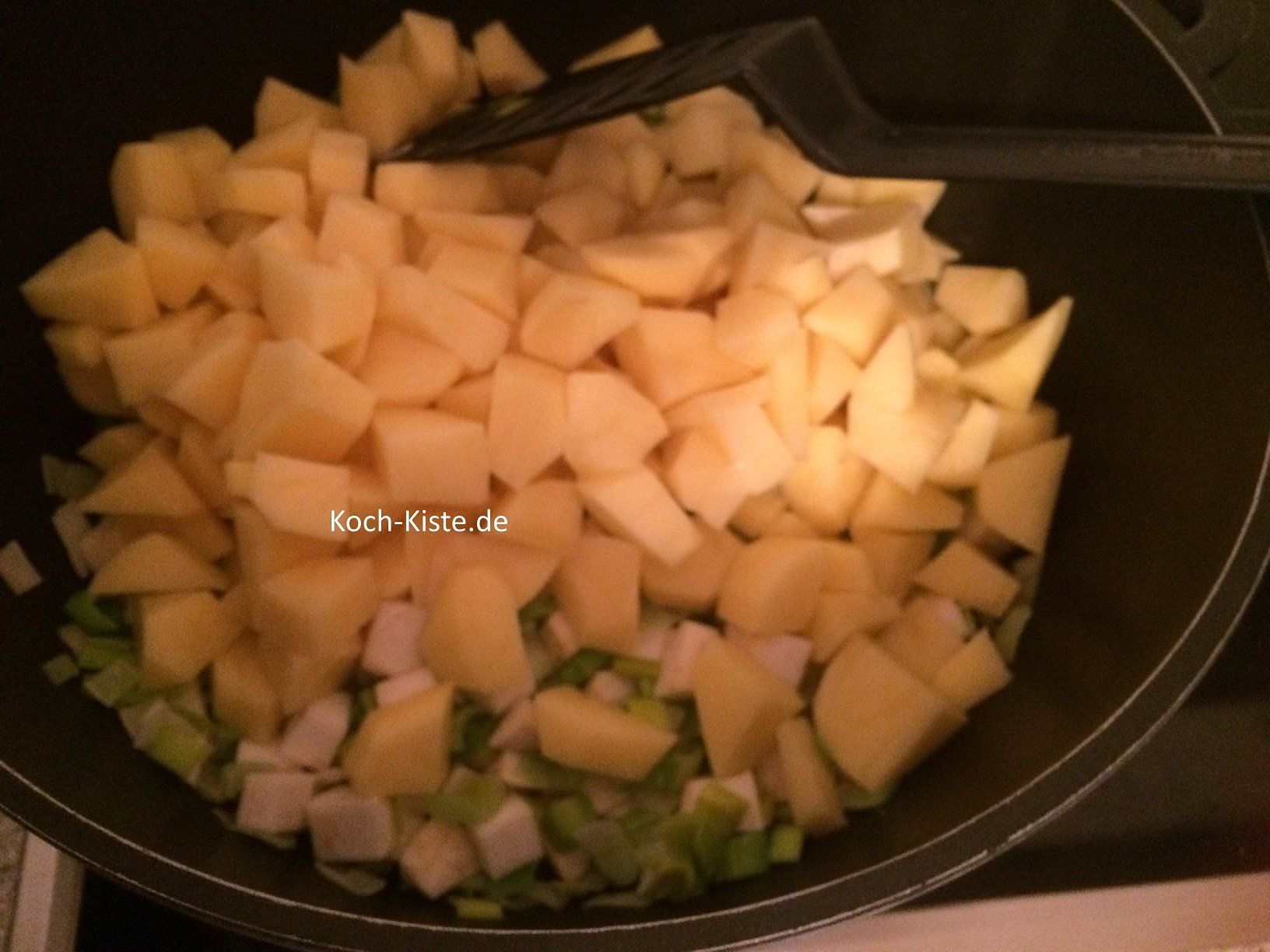 Kartoffeln hinzu geben