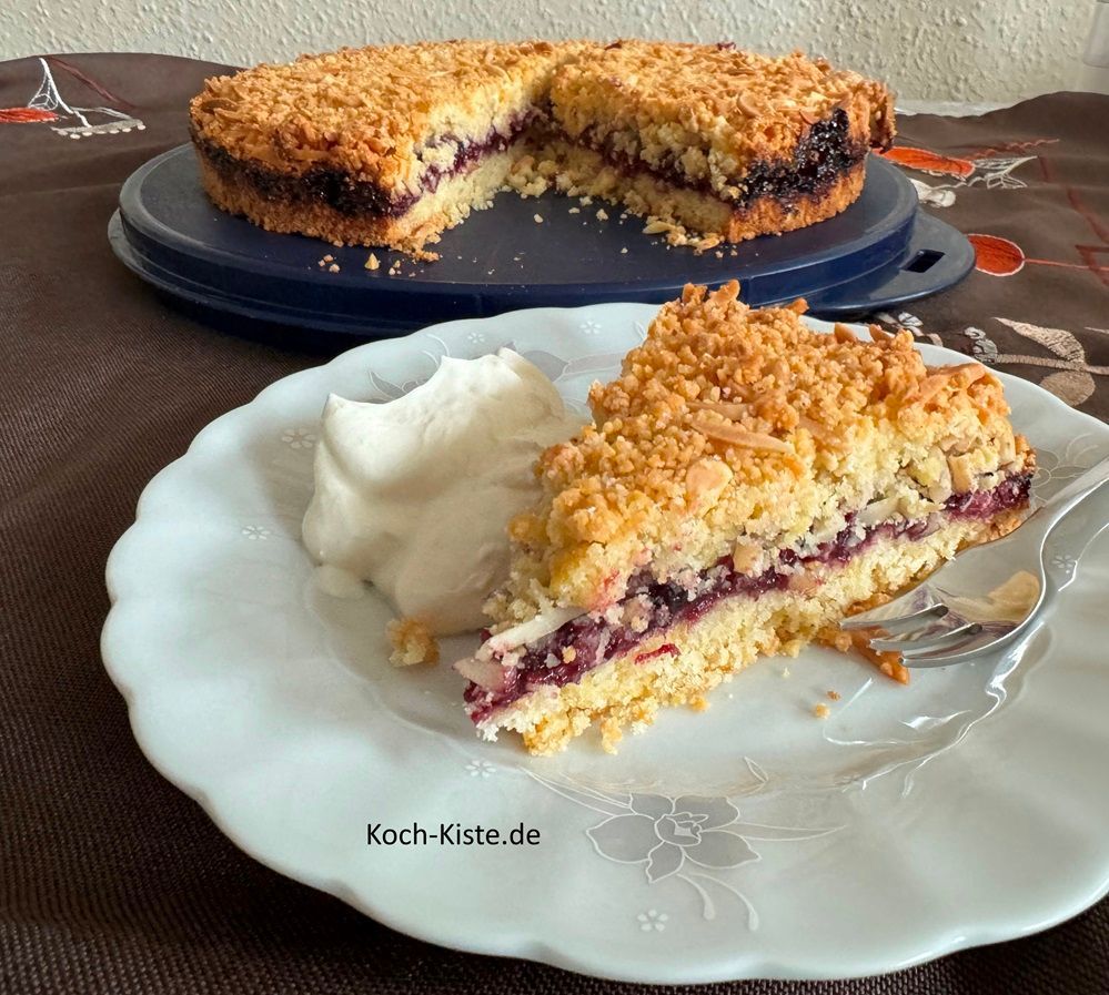 Marmeladen Crunch Kuchen