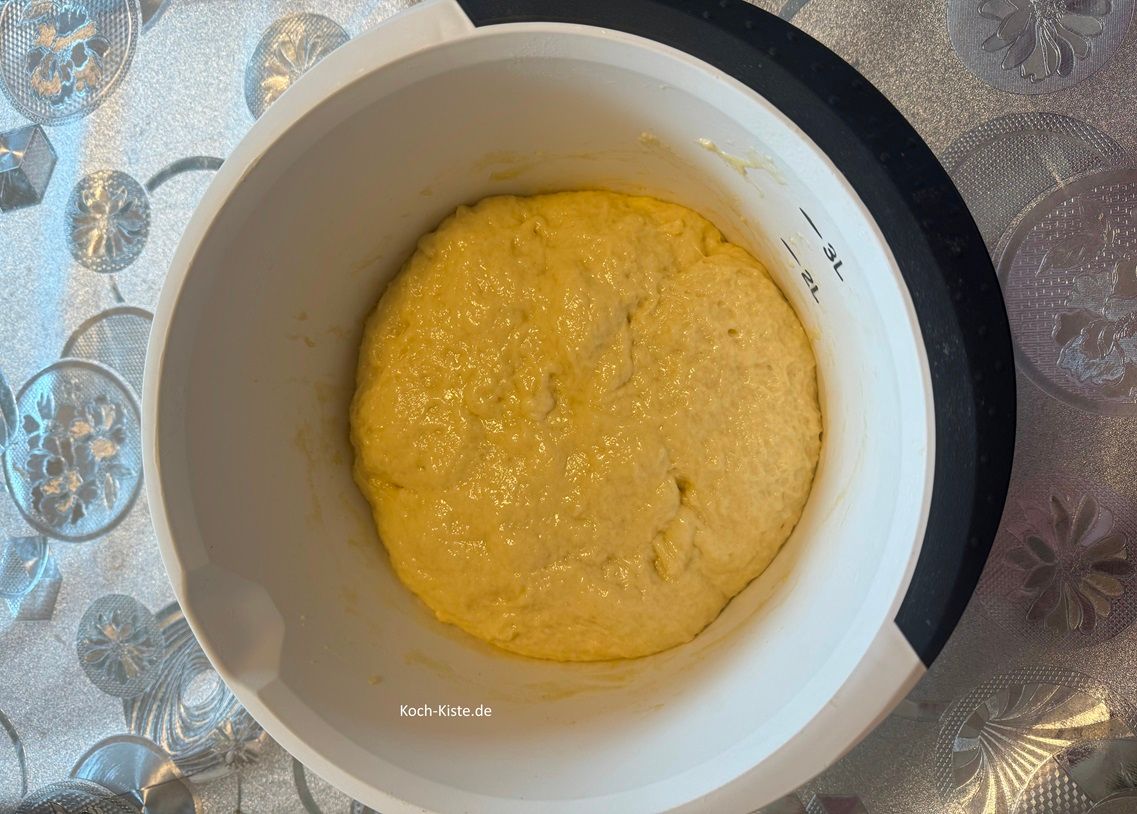 aufgegangener Hefeteig