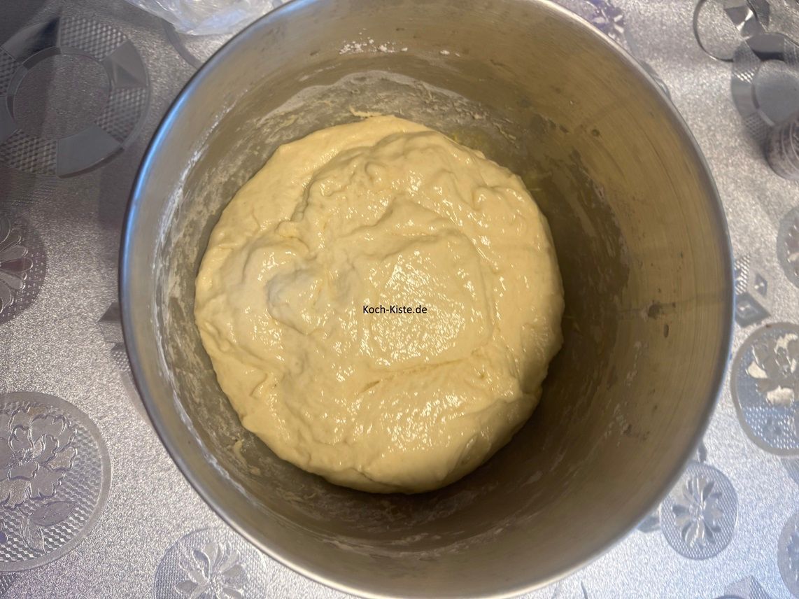 gegangener Hefeteig