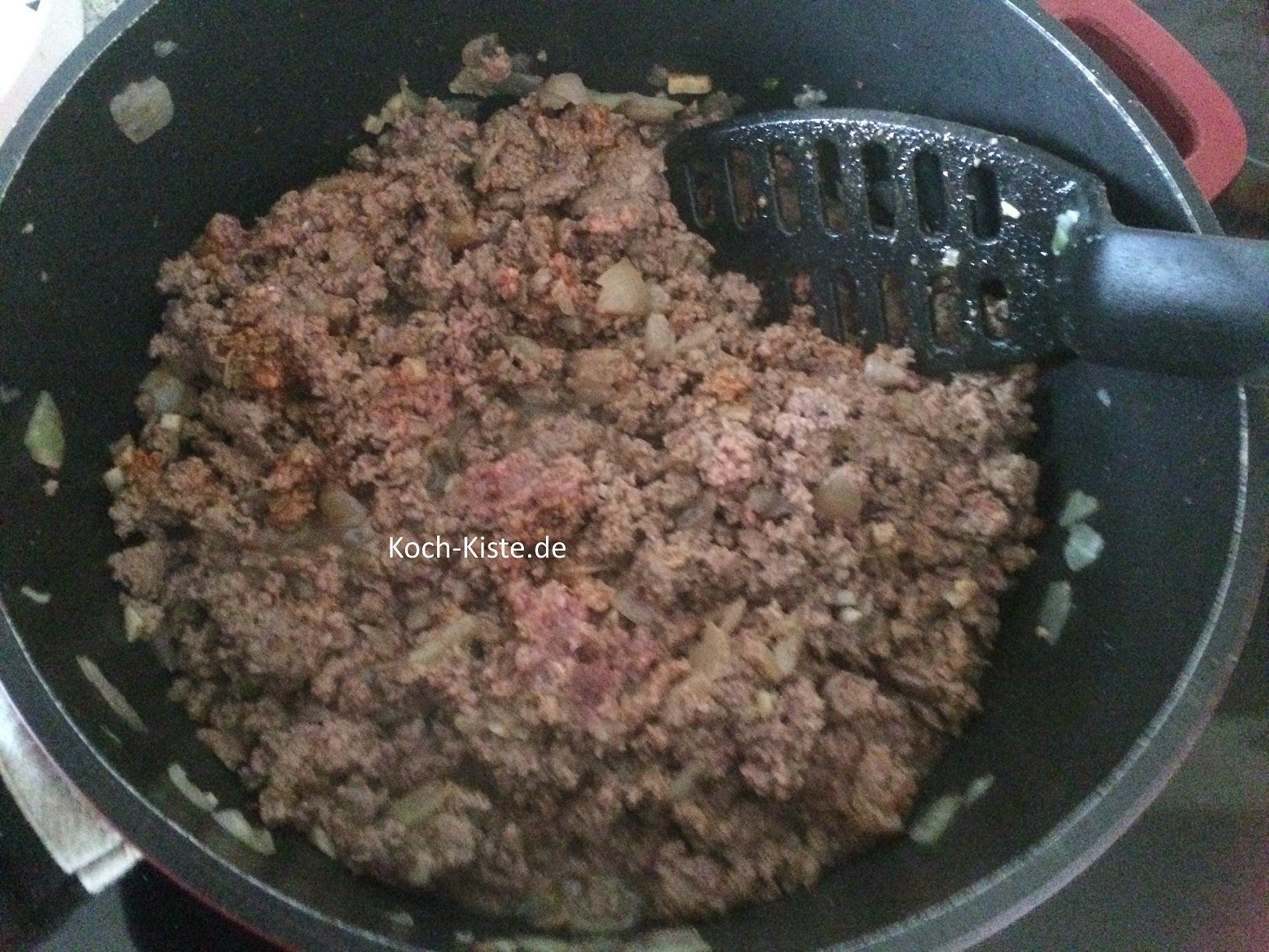Hackfleisch krümelig braten