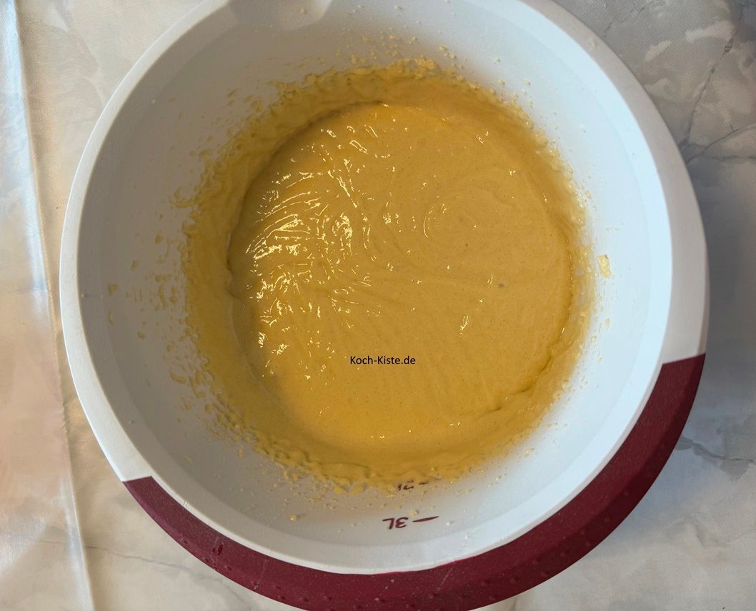 jetzt verrühre alle Zutaten zu einem glatten Teig