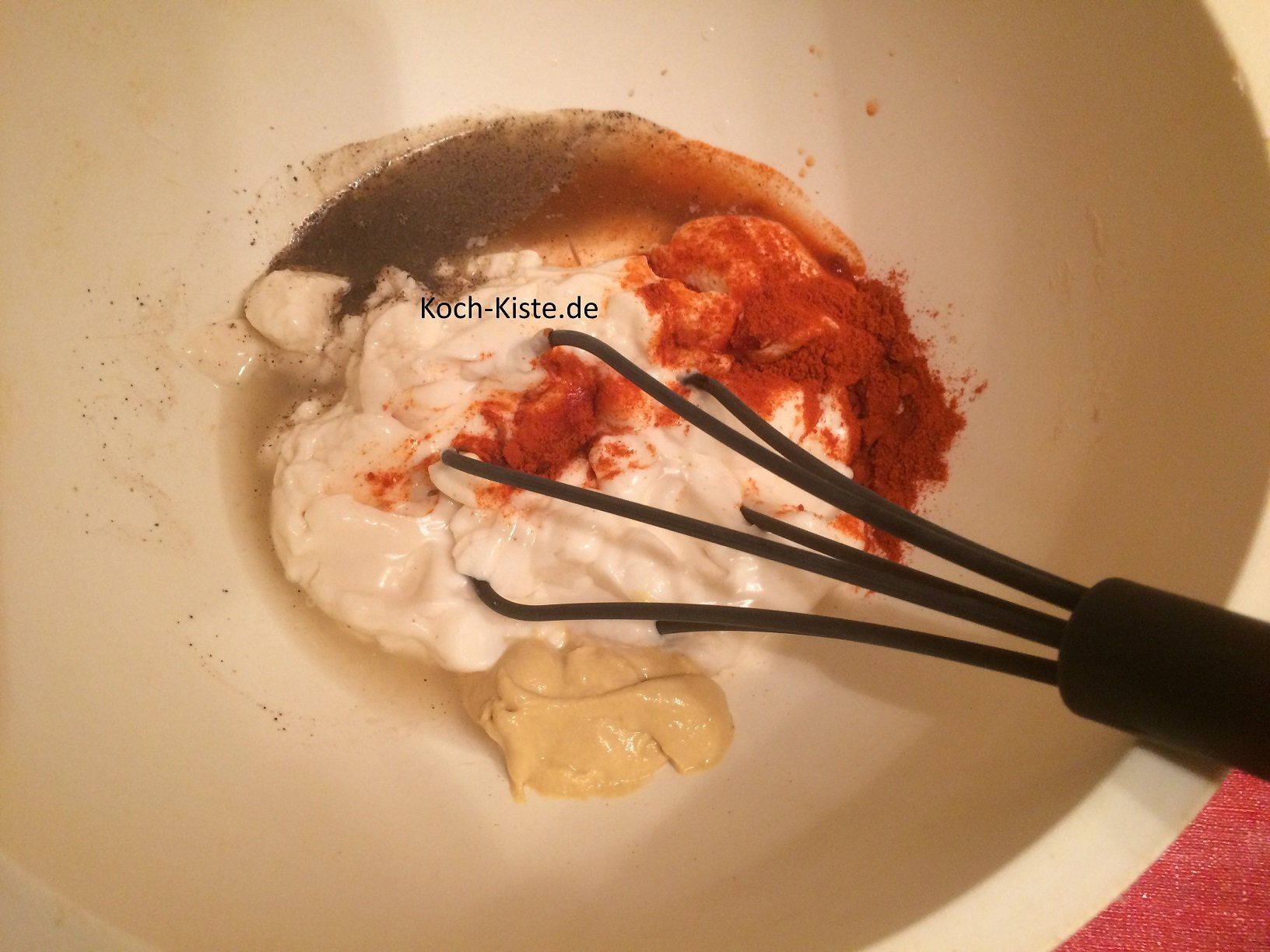 Zutaten für die Mayonnaise Soße