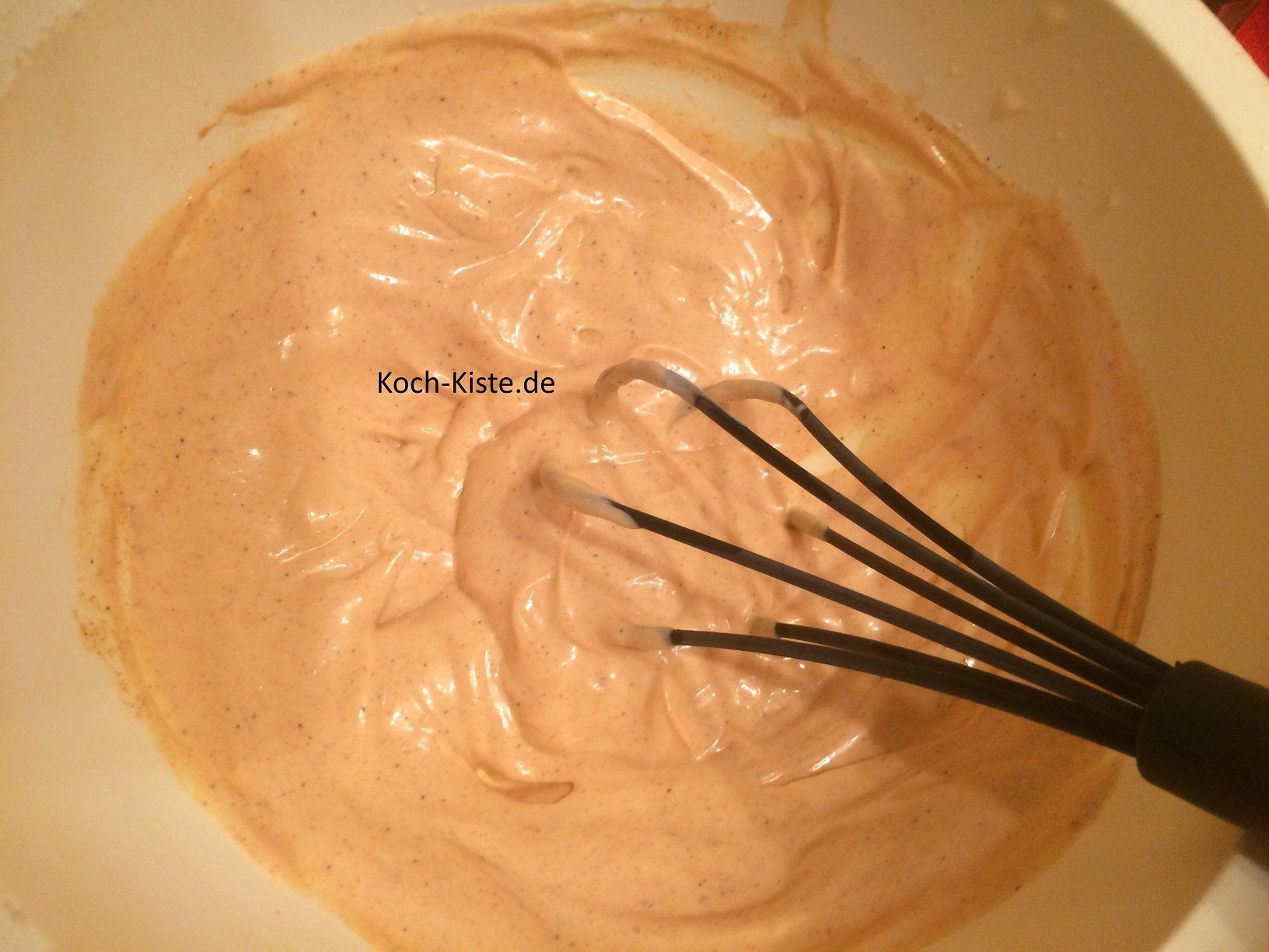 vertig gerührte Mayonnaise Soße