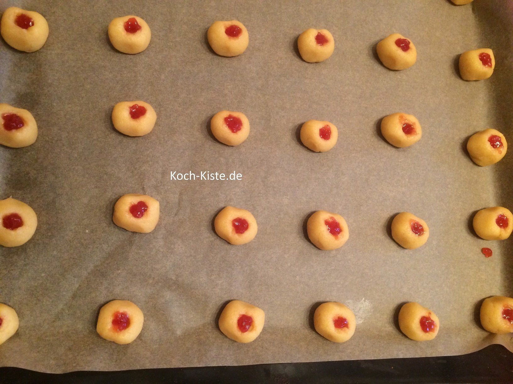 Marmeladen Kekse roh