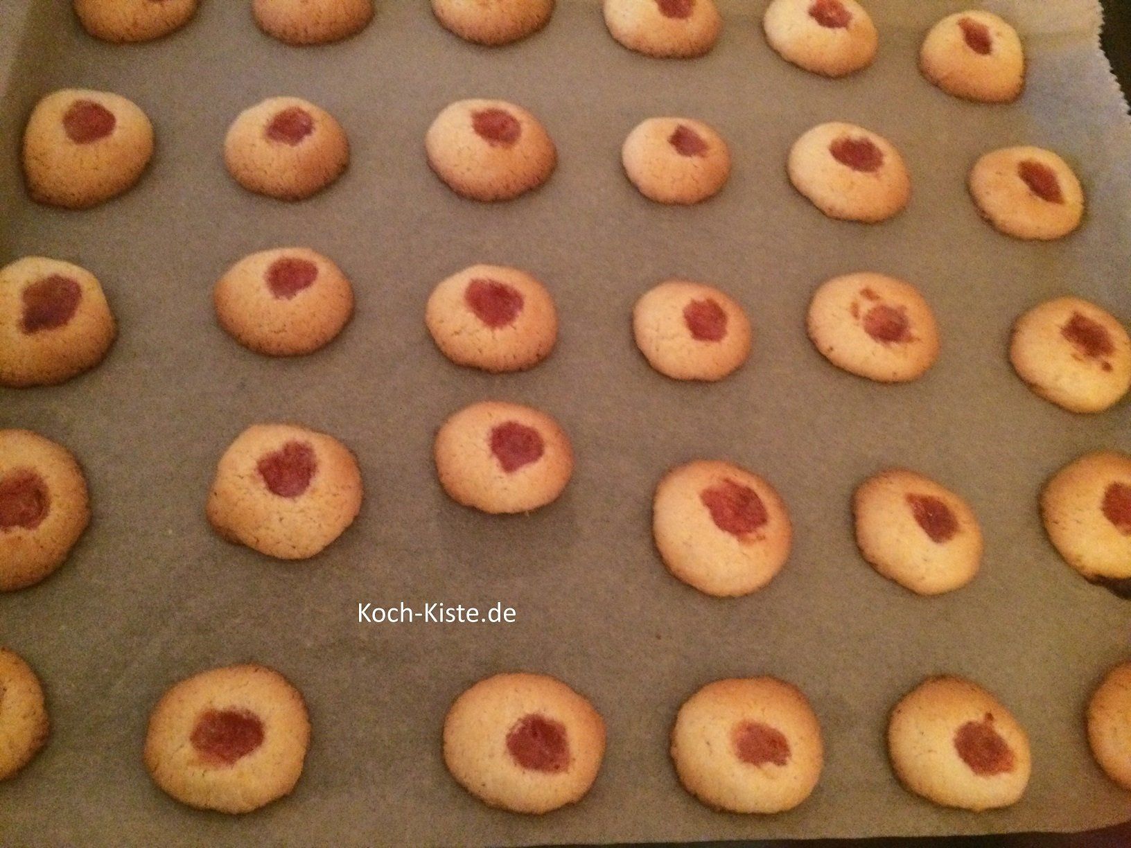 gebackene Marmeladen Kekse