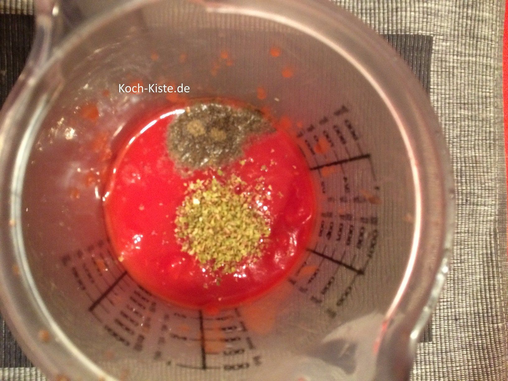 Pizzatomaten mit Gewürzen