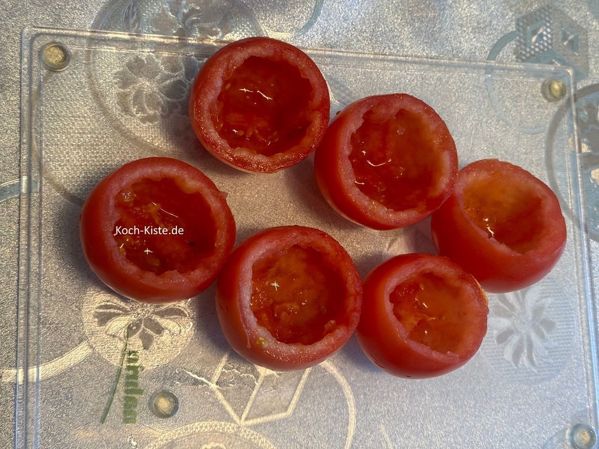 das wiederholst Du mit jeder Tomate