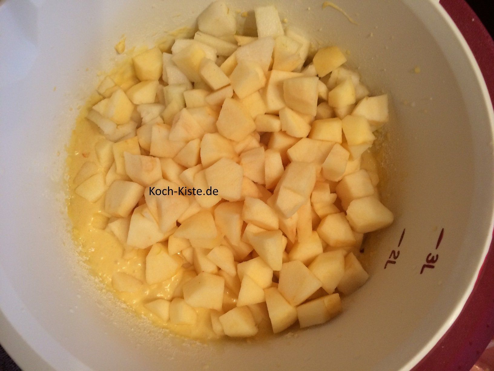 Obst hinzugeben
