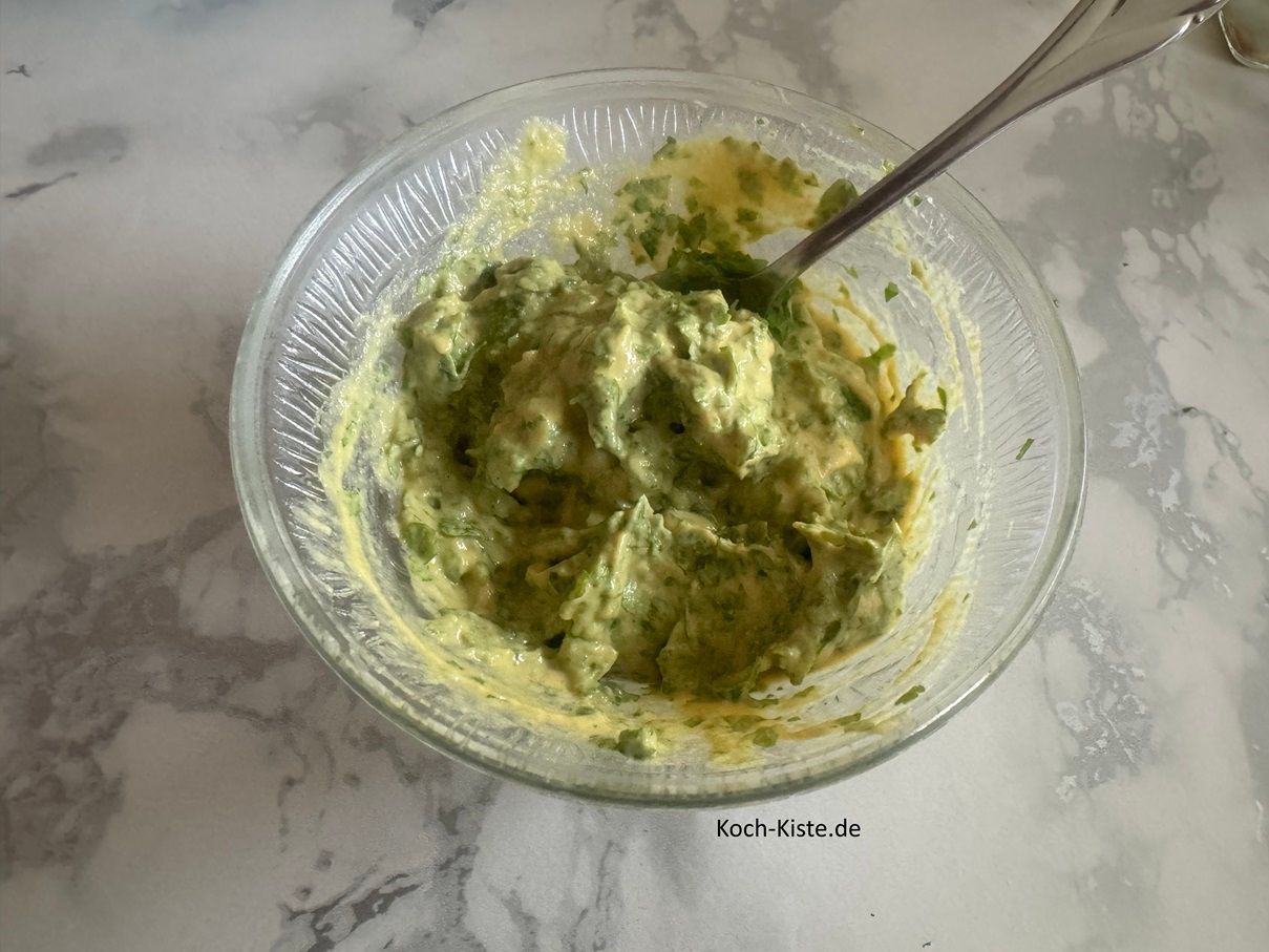 und verrühre alles mit einem Teelöffel